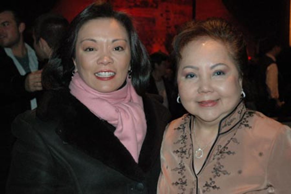 Cynthia Onrubia (original A Chorus Line cast) and mother Cely Onrubia (original Flower Drum Song cast) at Broadway Bears X Auction