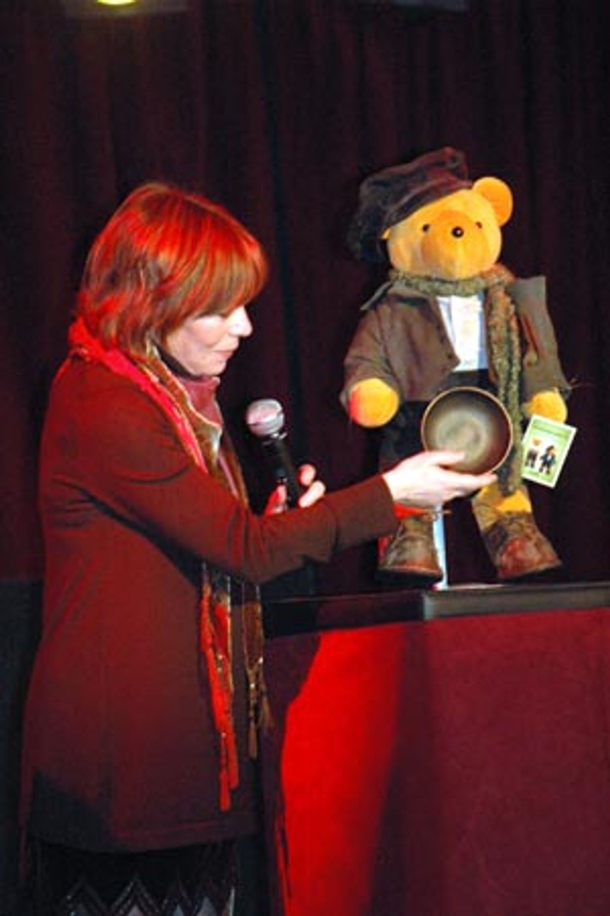 Alice Playten with Oliver! Oliver Twist Bear at 