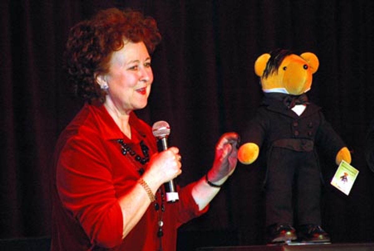 The Life and Adventures of Nicholas Nickleby and Mary Poppins star Jane Carr with Nicholas Nickleby Bear at 