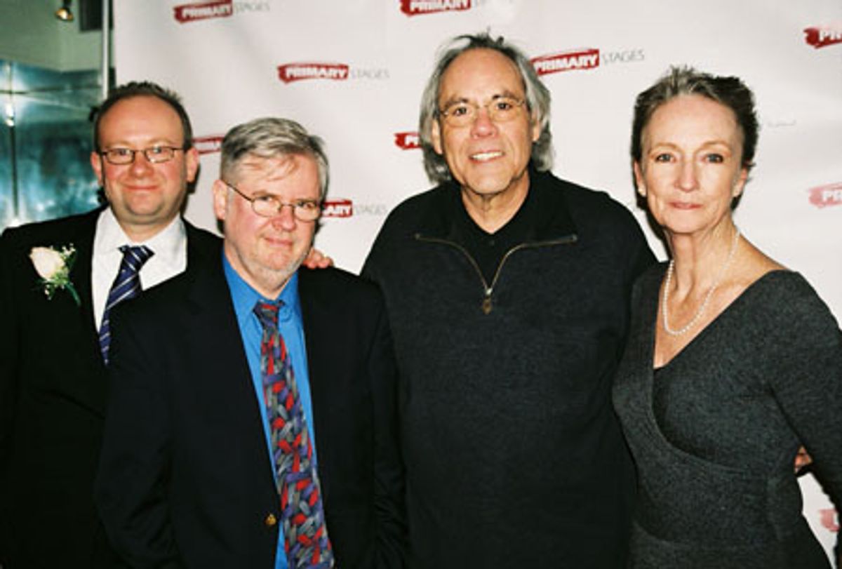 Andrew Leynse (Primary Stages, Artistic Director), Christopher Durang
(Book and Lyrics), Robert Klein and Kathleen Chalfant at 