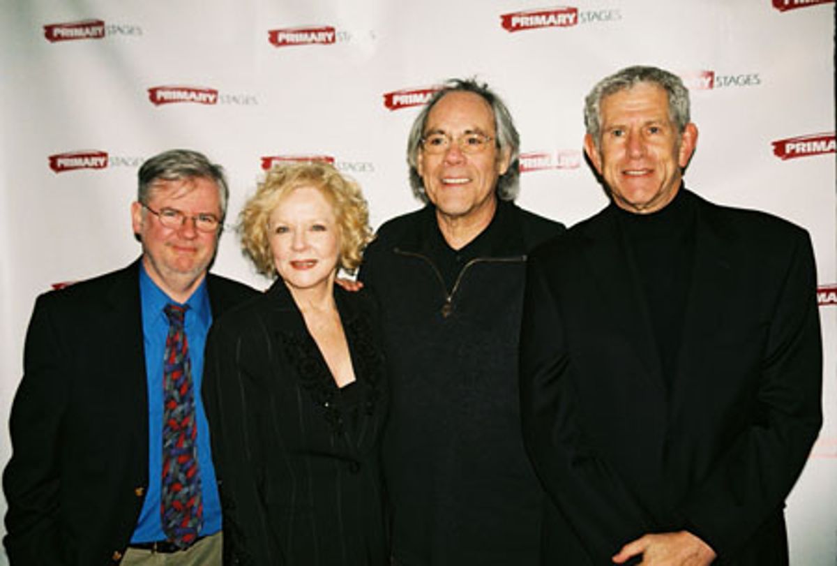 Christopher Durang, Penny Fuller, Robert Klein and Tony Roberts at 