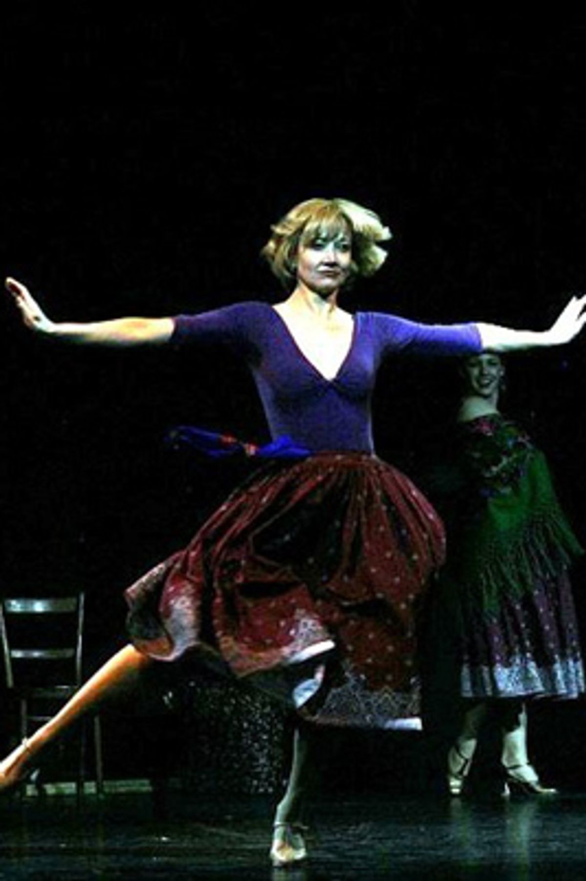 Dancer Caitlin Carter in 'Life Is' from the musical Zorba, choreography by Stas' Kmiec' (taken at the Tech rehearsal) at 