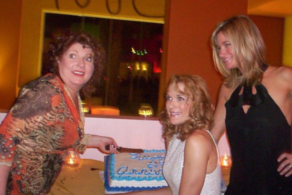 Robin Baxter (Rosie), Vicki Van Tassel (Tanya), and Carol Linnea Johnson (Donna) at 