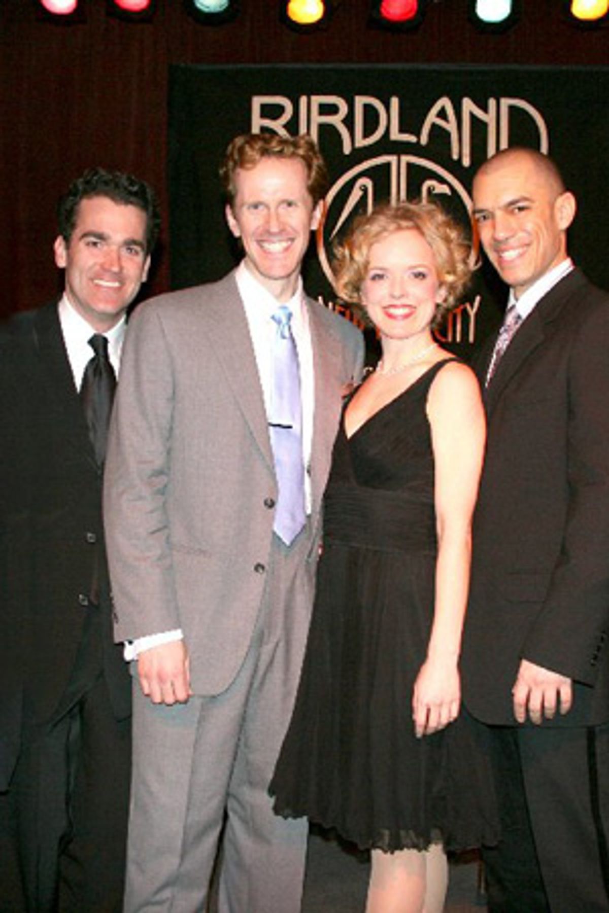 
Brian D'Arcy James, Jeffry Denman, Nancy Anderson and Dennis Stowe at 