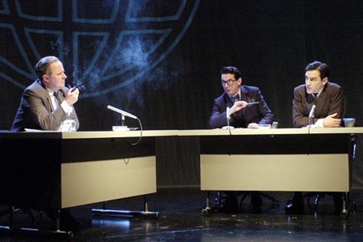 Patrick Brennan, Paul Ritter and Ben Chaplin at 