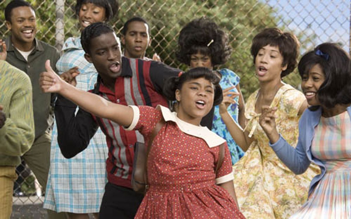 Elijah Kelley as 'Seaweed J. Stubbs' and Taylor Parks 'Little Inez' at 