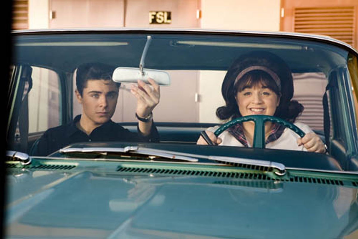 Zac Efron as 'Link Larkin' with Nikki Blonsky 'Tracy Turnblad' at 