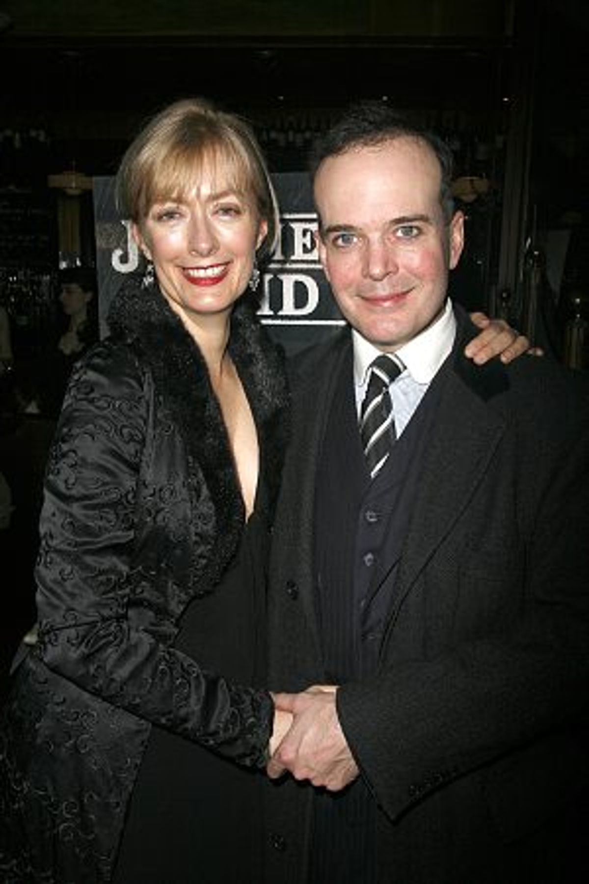 Jefferson Mays and wife at 