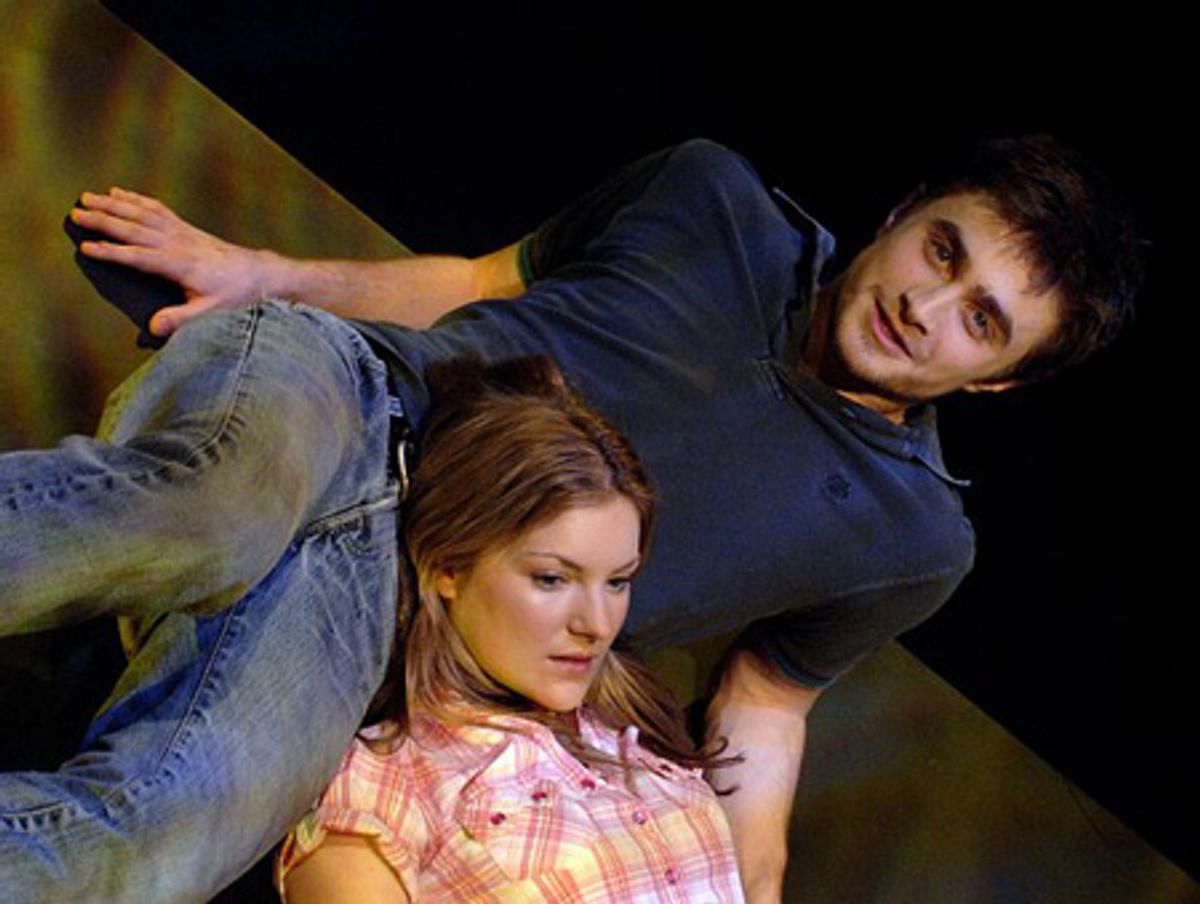 Daniel Radcliffe and Joanna Christie at 