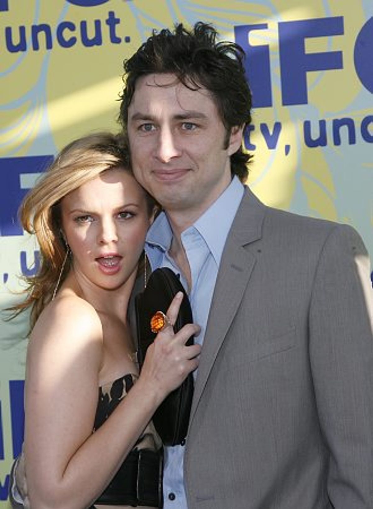 Amber Tamblyn and Zach Braff at 