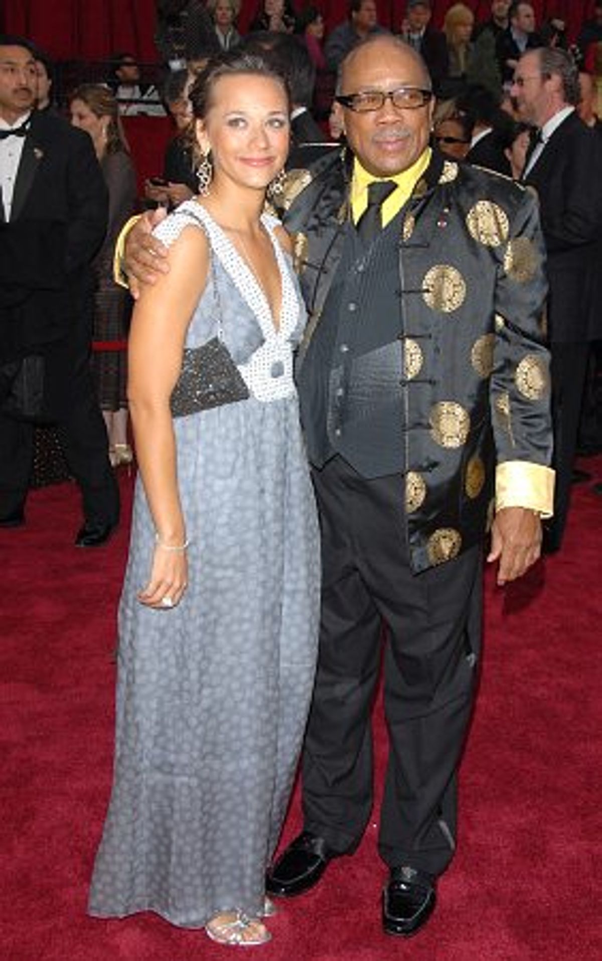 Rashida Jones and Quincy Jones at 