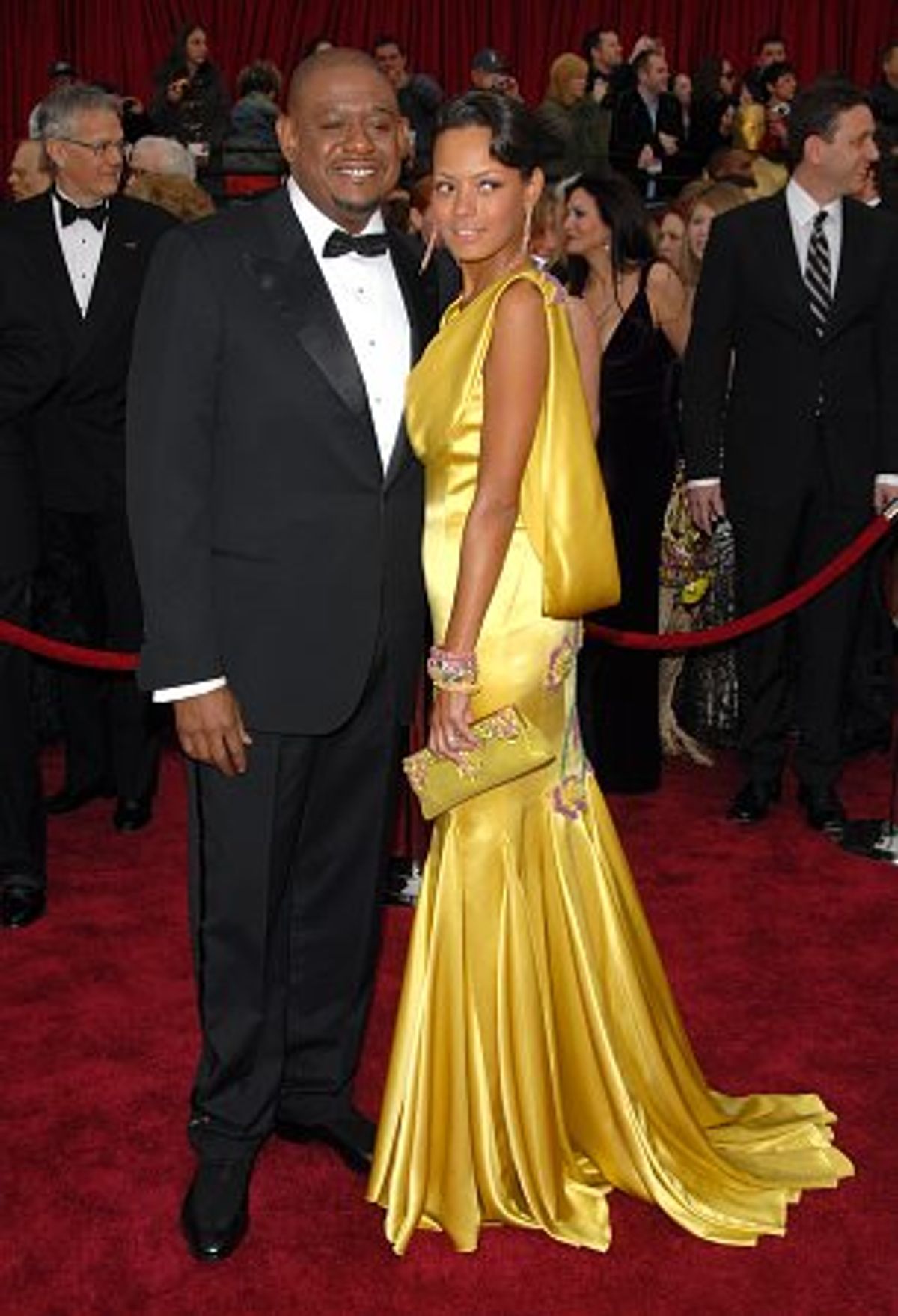 Forest Whitaker and wife at 