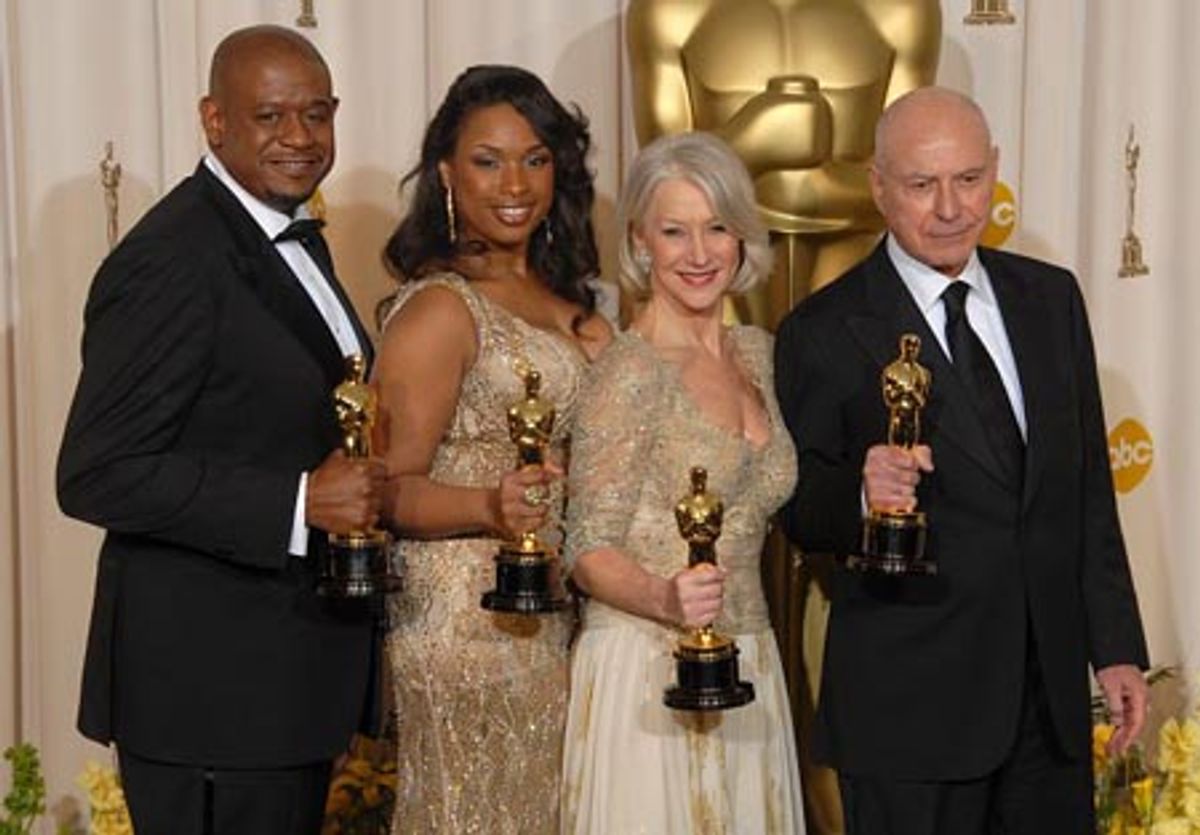 Forest Whitaker, Jennifer Hudson, Helen Mirren and Alan Arkin at 