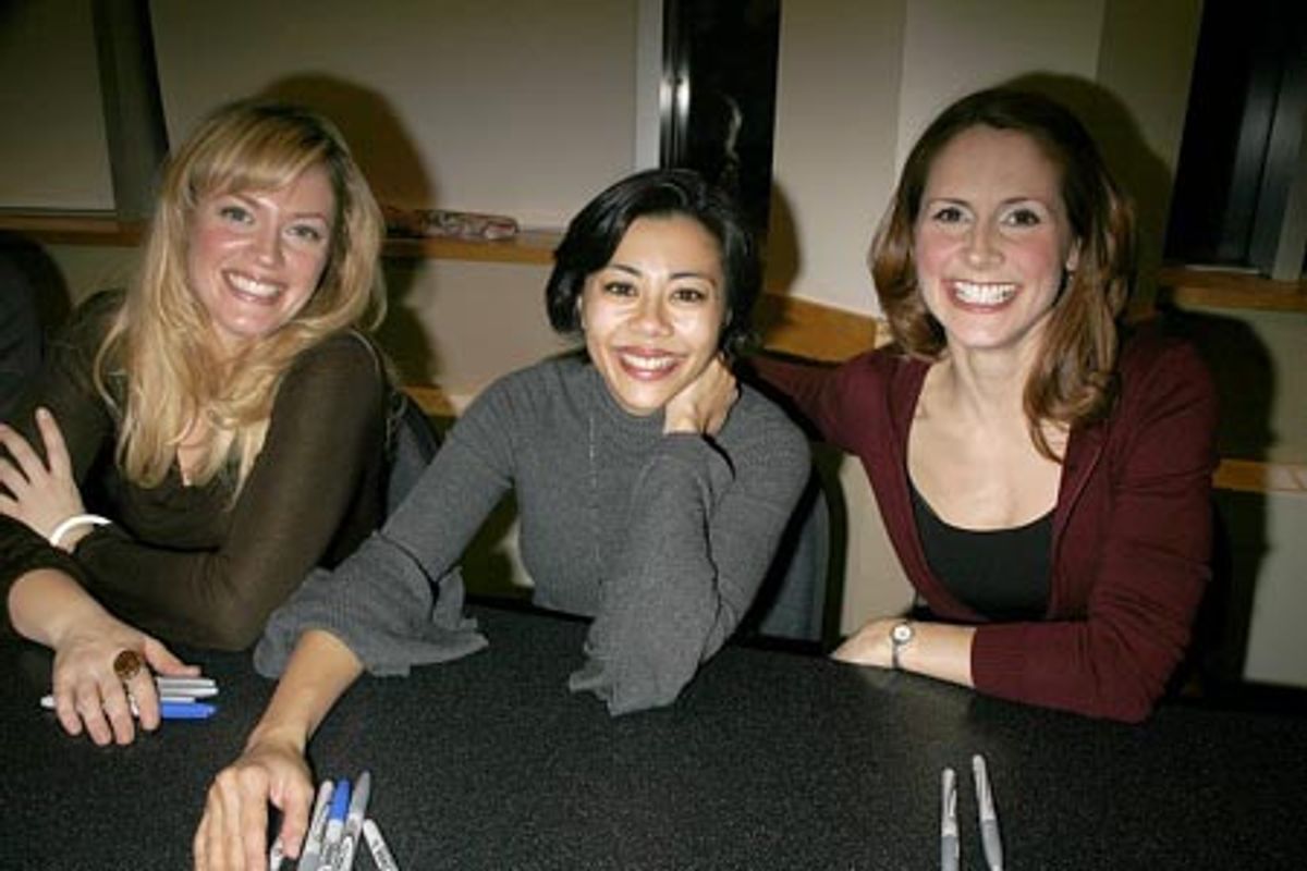 Elizabeth Stanley, Angel Desai and Kelly Jeanne Grant at 