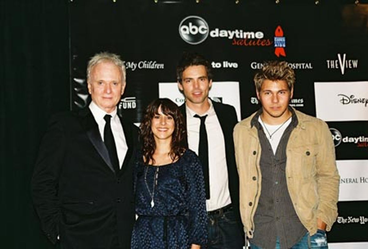 Anthony Geary, Kimberly McCullough, Jason Thompson and Scott Cliffton (GH's Dillon Quartetmain) at 