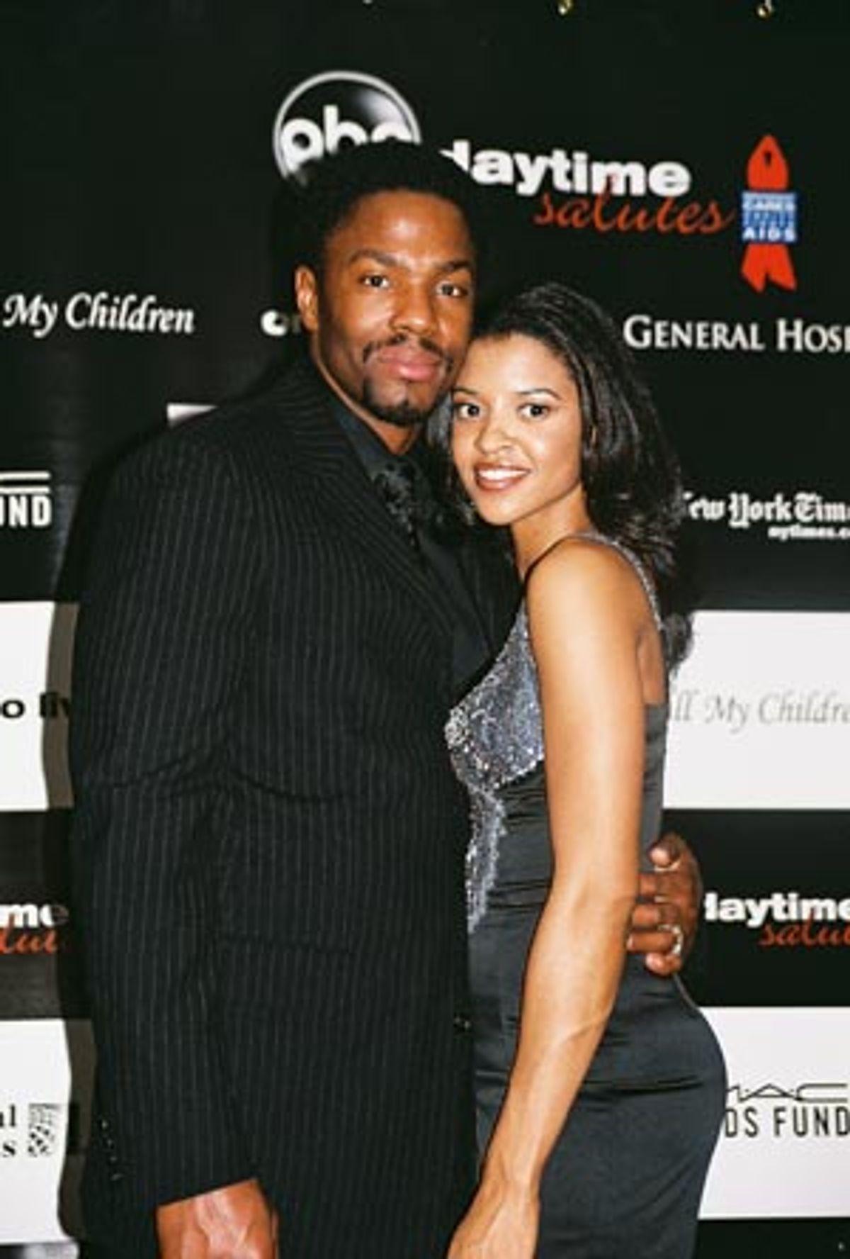   Tobias Truvillion and Renee Elise Goldsberry at 