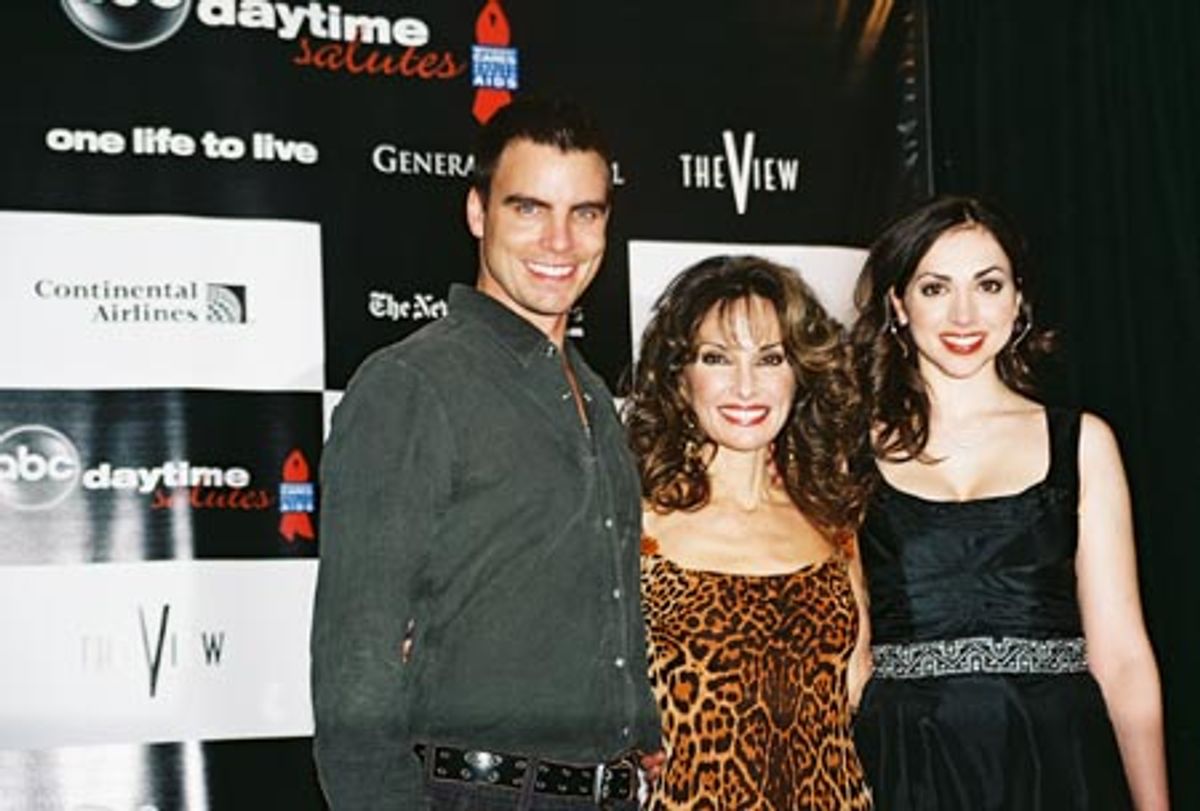   Colin Egglesfield (AMC's Joshua Madden), Susan Lucci and Eden Riegel at 