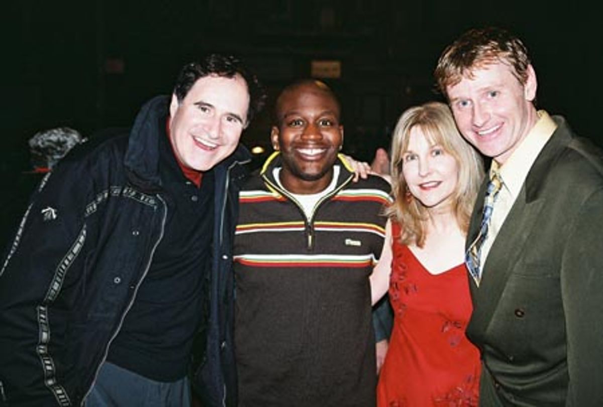 Richard Kind, Tituss Burgess, Cynthia Hestand (Assistant Director, 'Broadway Backwards 2') and Robert Bartley at 