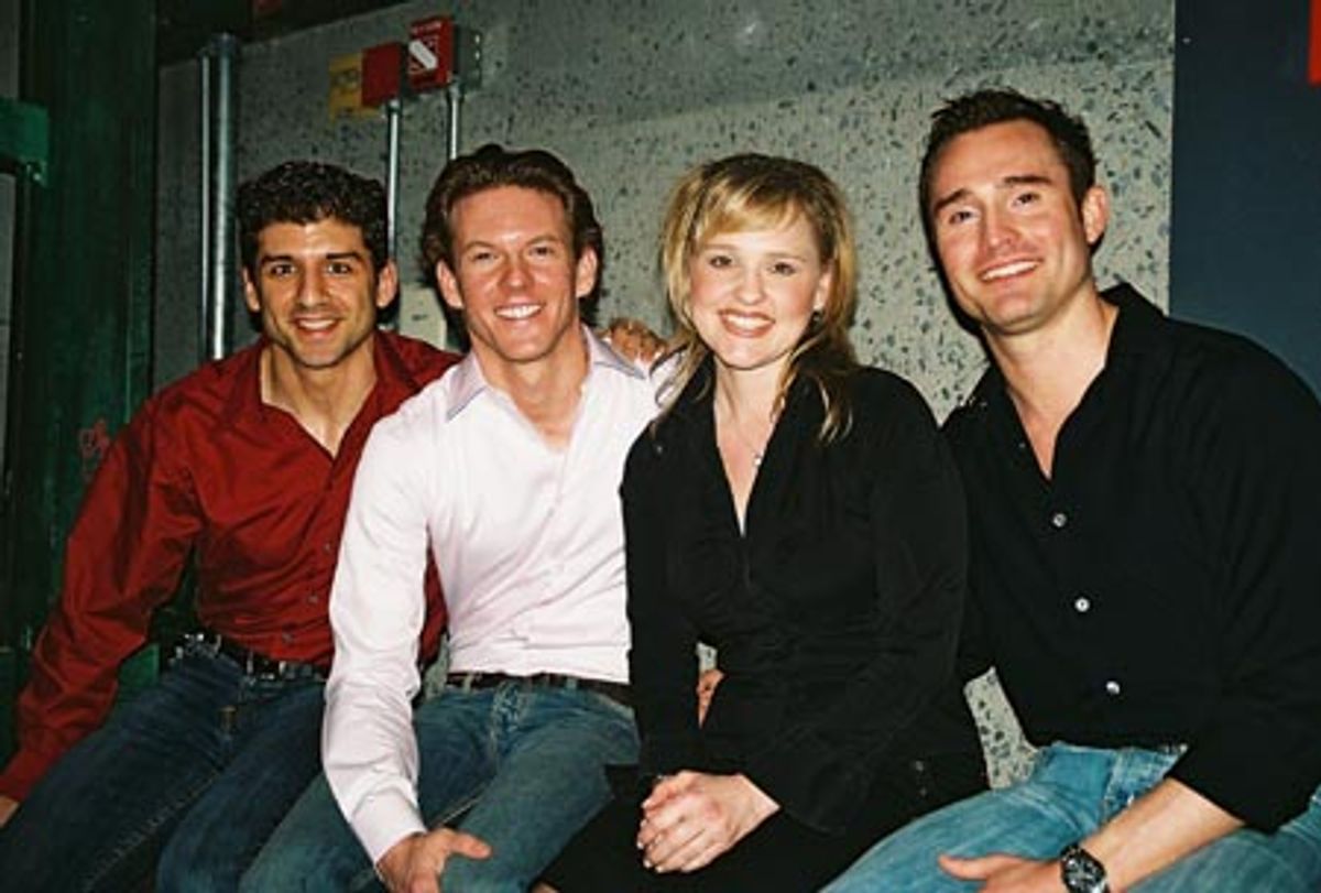 Tony Yazbeck, Ken Alan, Anika Larsen and Brad Anderson at 