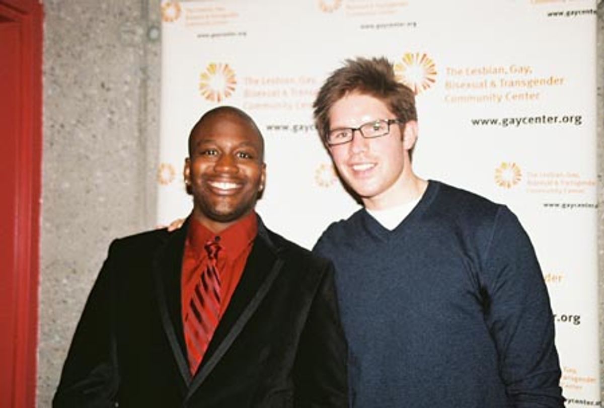 Tituss Burgess and Frank DiLella (NY1 News) at 