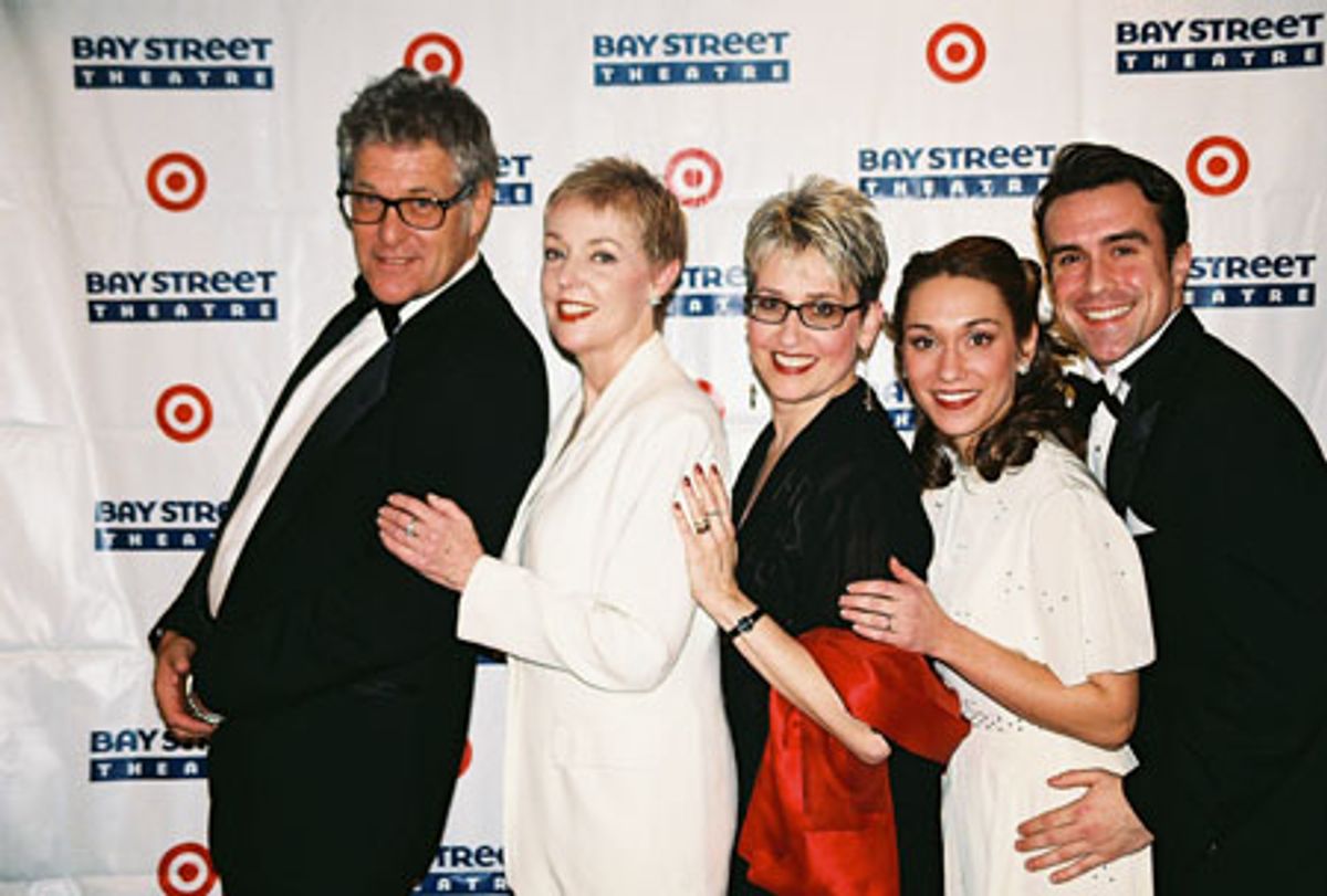 Murphy Davis (Bay Street Theatre Co-Artistic Director and Winter Benefit Director), Mary Cleere Haran, Marcia Milgrom Dodge (Choreorgrapher), Lea Kohl (Dancer) and Josh Walden (Dancer) at 