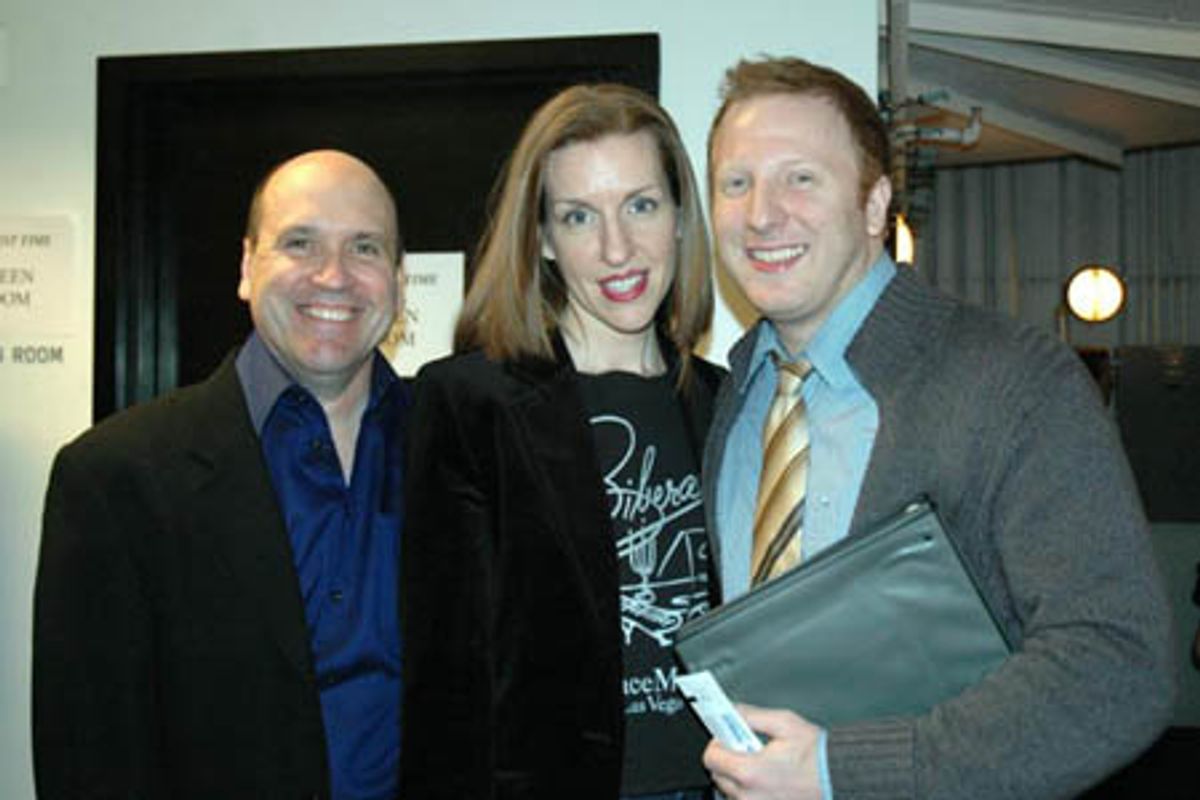 Larry Pressgrove (Musical Director of [title of show]), Susan Blackwell and Hunter Bell at 