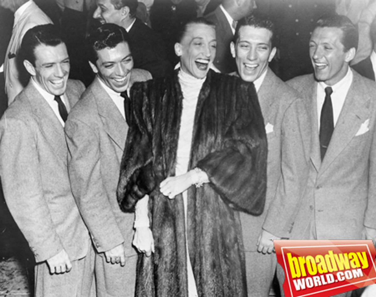 Kay Thompson and The Williams Brothers
(Bob, Dick, Andy and Don) - taken in the '40s at 