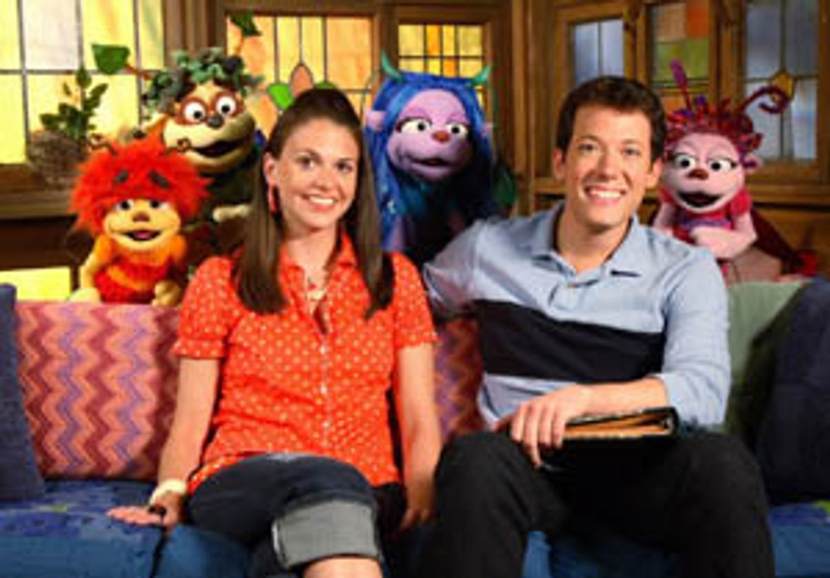 John Tartaglia with recent 'Sprites' guest star Sutton Foster at 