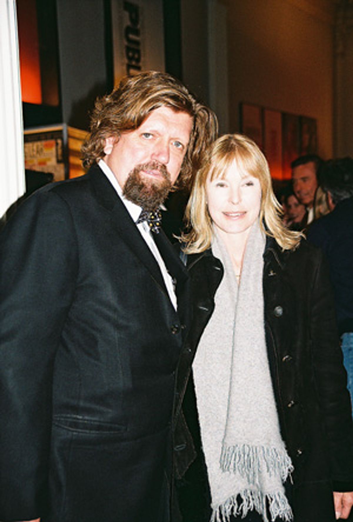 Oskar Eustis (Artistic Director, Public Theater) and Victoria Tennant at 