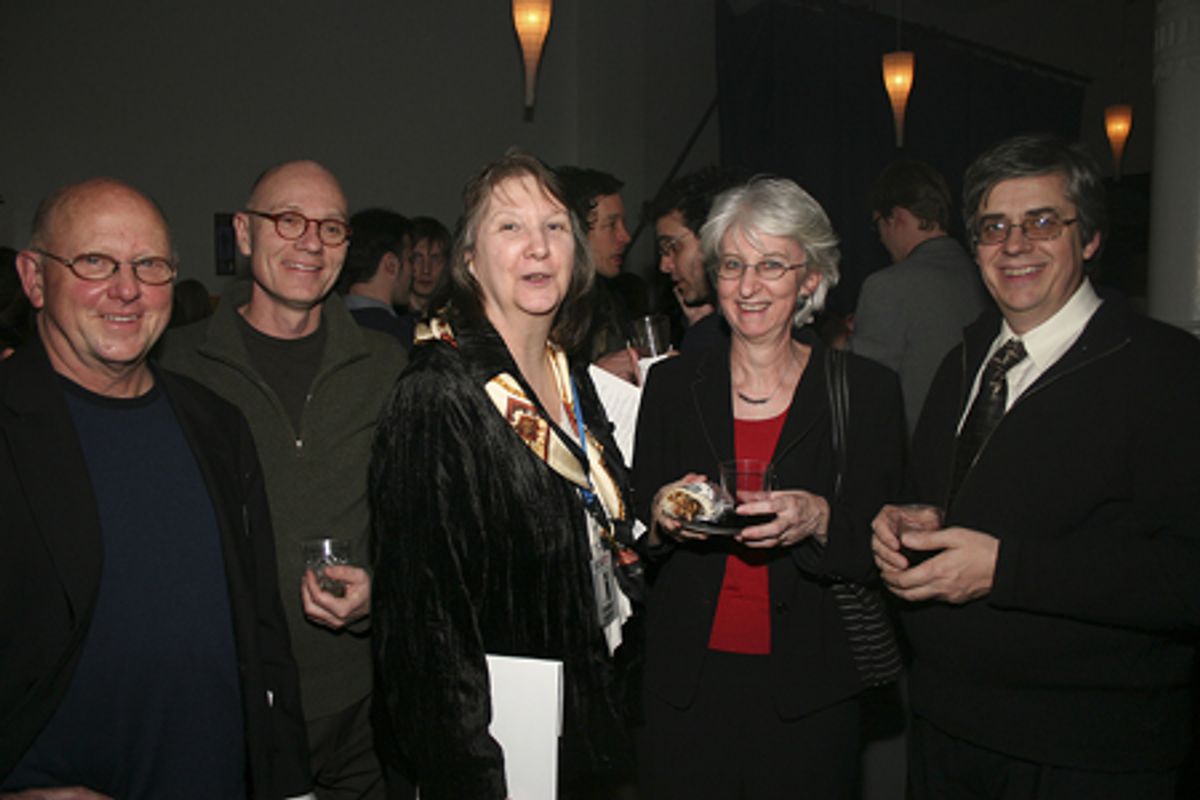 Doug Cheek, Jean de Segonzac ('Law and Order' director), Anne Mollegen Smith (Waterwell Board Member), Basia Hellwig and Bruce Campbell at 