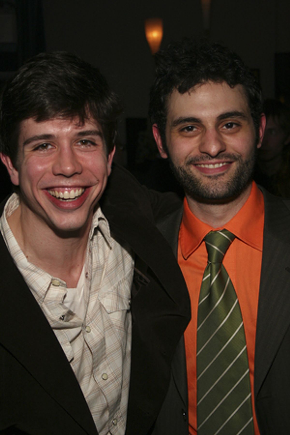 Stephen Karam (writer of Colombinus) and Arian Moayed at 