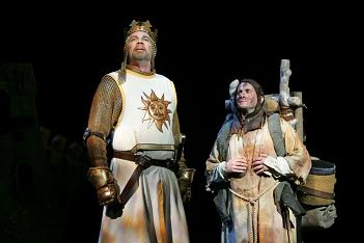 Michael Siberry and Jeff Dumas as King Arthur and Patsy at 