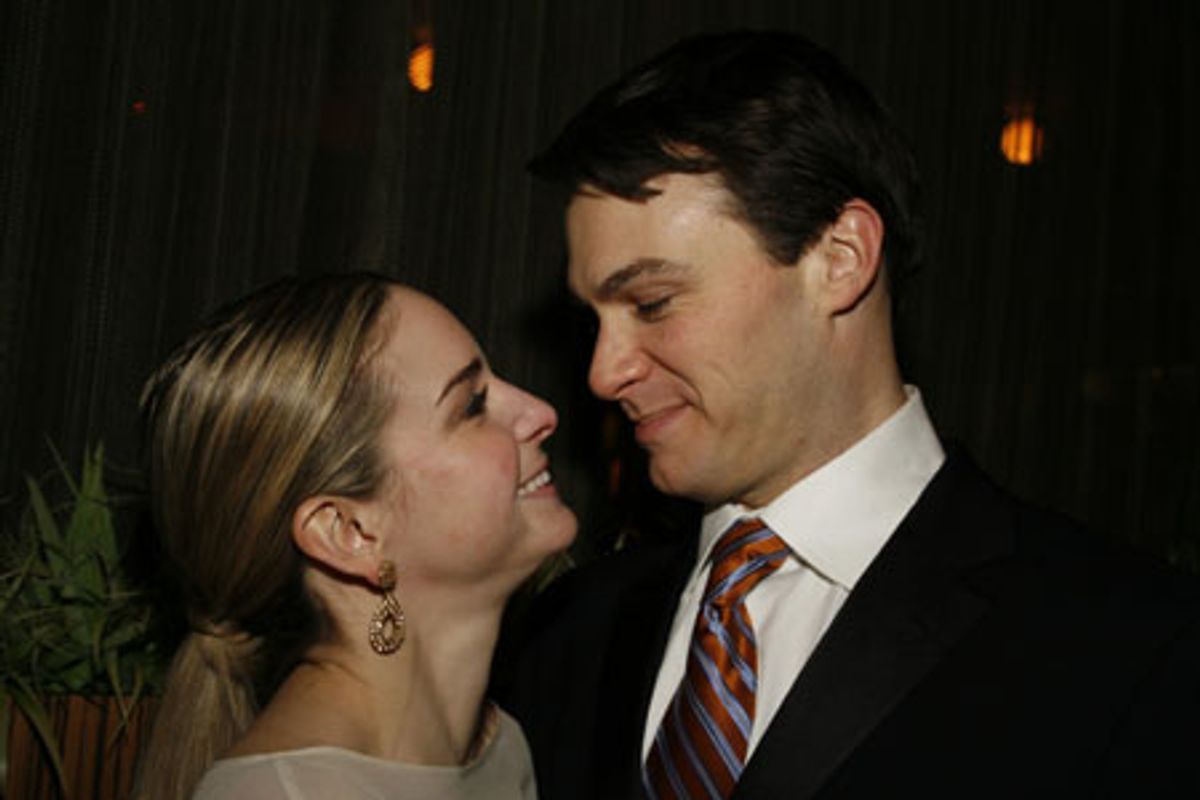 Jessica Bogart and Matt Bogart at 