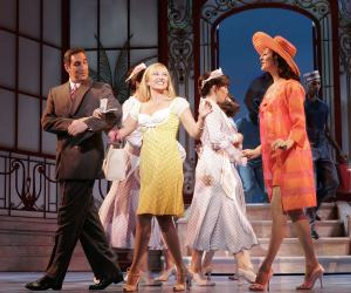 Laura Marie Duncan with the 'Dirty Rotten Scoundrels' touring company at 