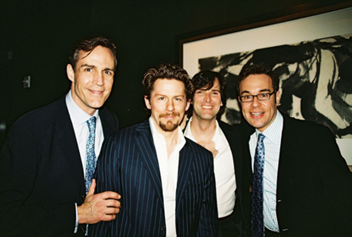 Howard McGillin, Peter Lentz (Interior Designer), Hugh Panaro and Richard Samson at 