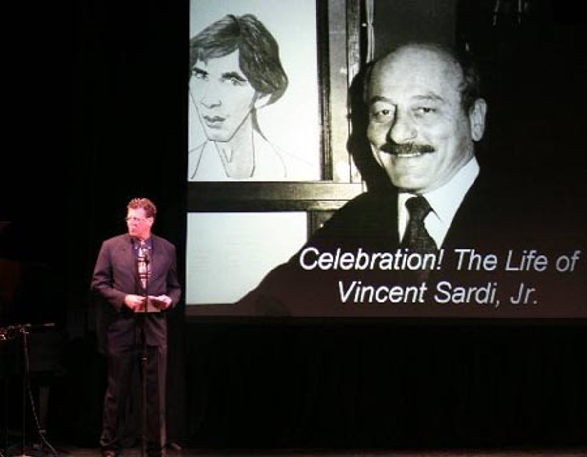 David Sardi delivered the eulogy tribute to his father Vincent at 