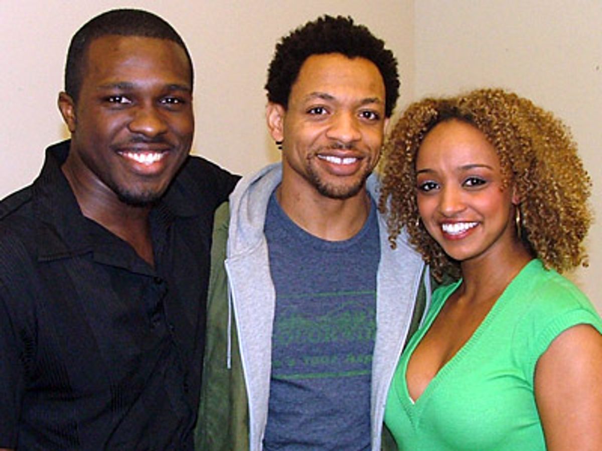Joshua Henry, Derrick Baskin and Asmeret Ghebremichael at 