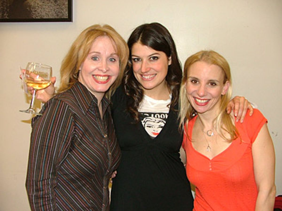 Nancy Opel, Nicole Parker and Sarah Saltzberg at 