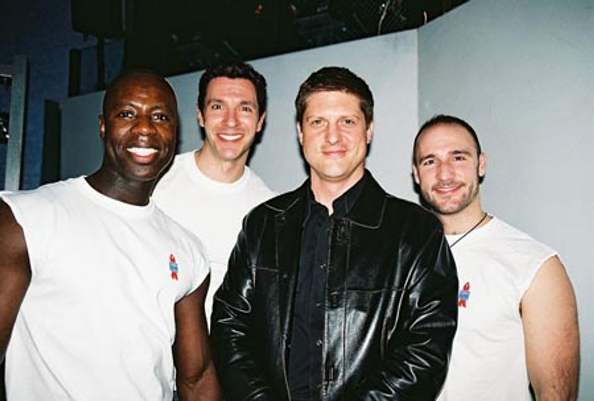 Sean Baptiste, Roger Rosen, Christopher Sieber and Jeff Lewis at 