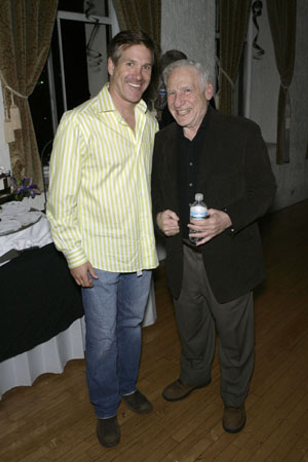Mel Brooks with 'The Catskill Sonata' actor Jeff Corbett at 