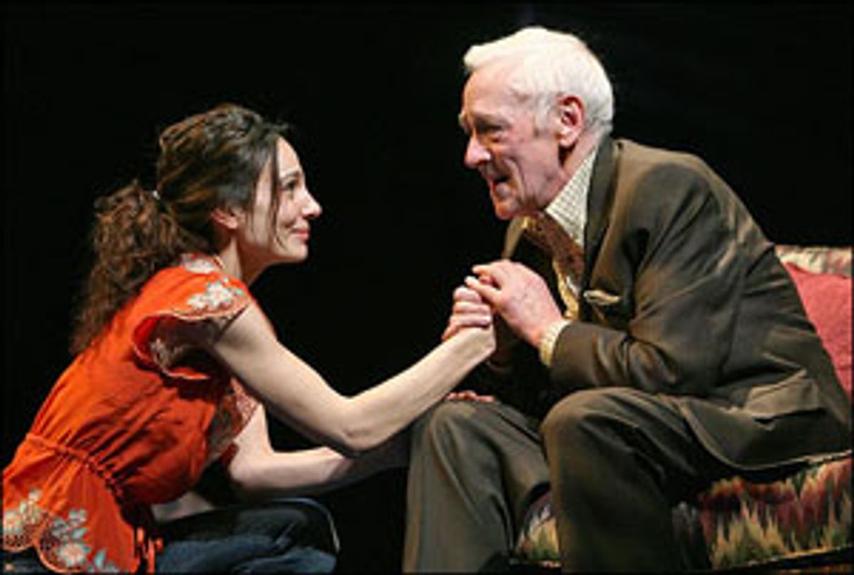 Annie Parisse and John Mahoney at 