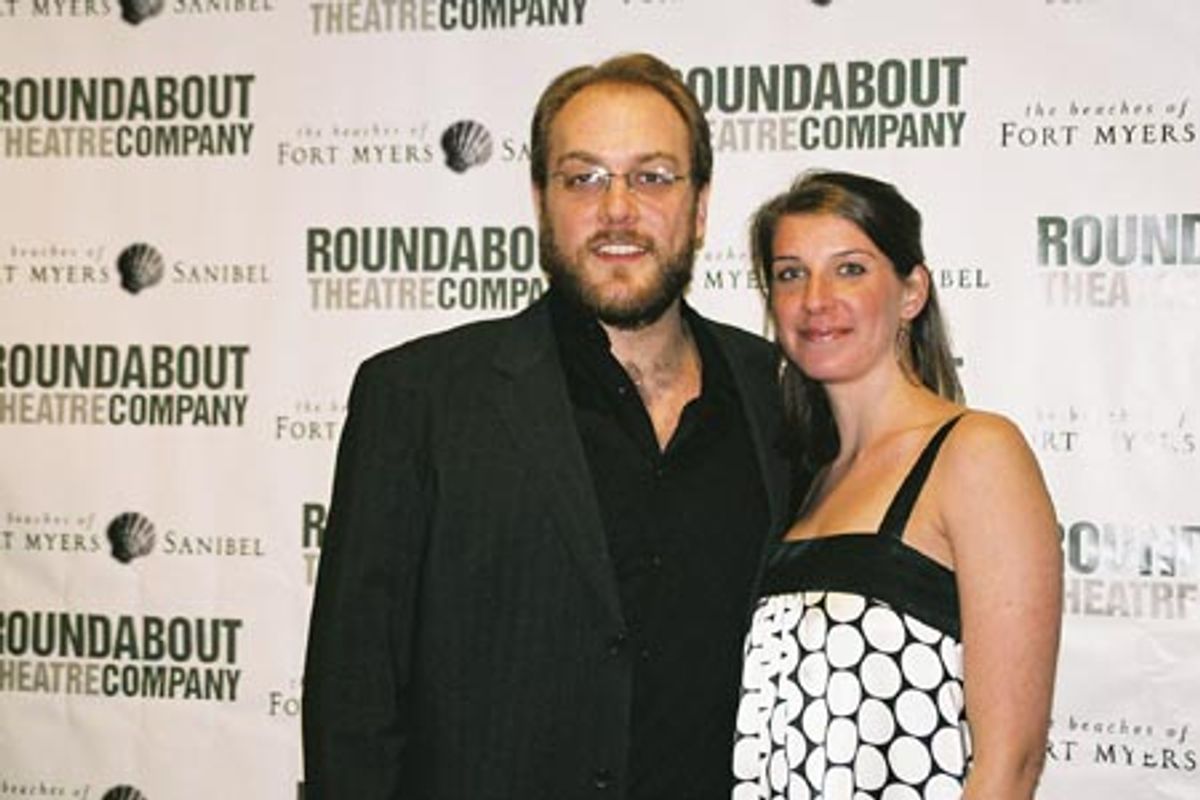 Alexander Gemignani and fiancee Erin Ortman at 