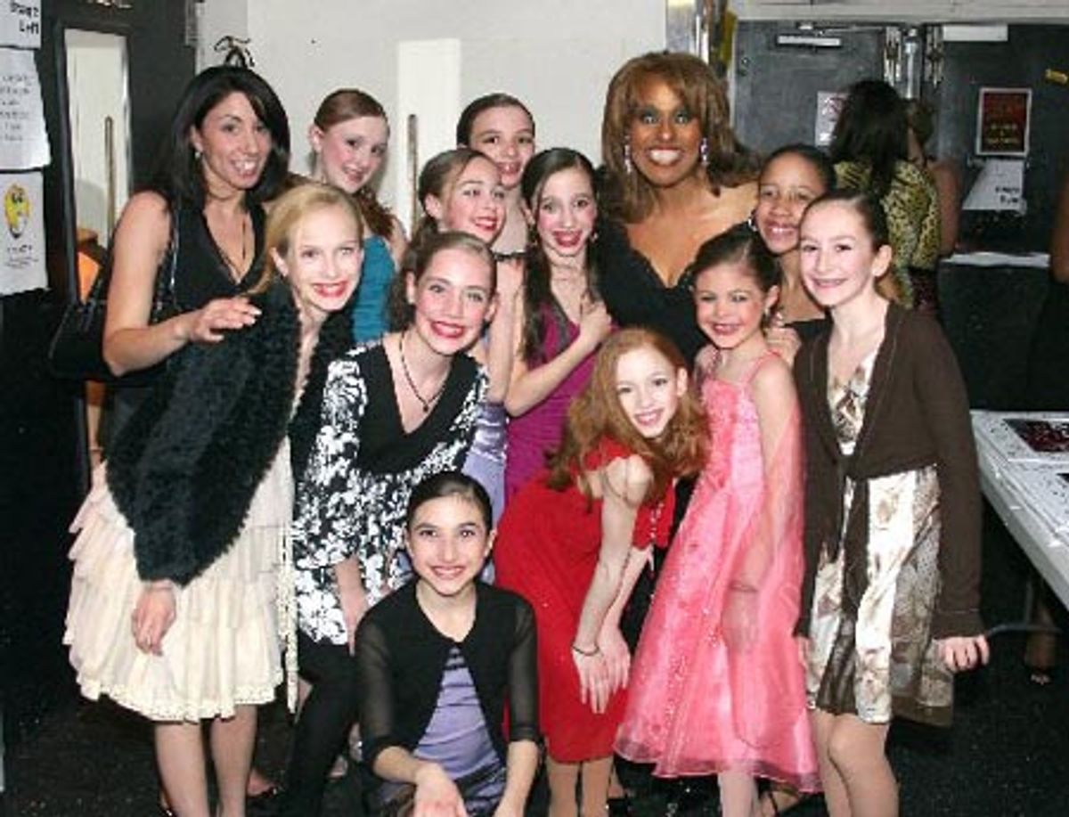 Jennifer Holliday with Westchester Academy of Dance troupe at 