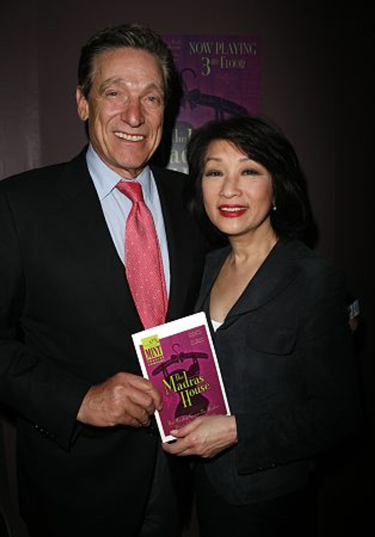 Maury Povich and Connie Chung at 'The Madras House' at Chung and Povich at The Madras House