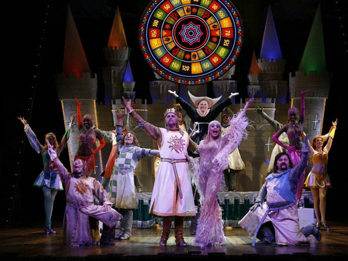 John O'Hurley, Nikki Crawford and the Las Vegas cast of 'Spamalot' at 