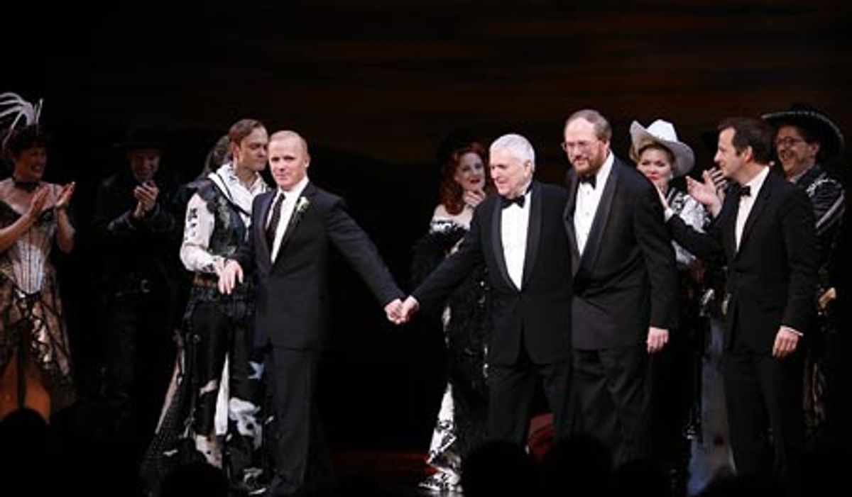 Scott Ellis, John Kander and Rupert Holmes at 