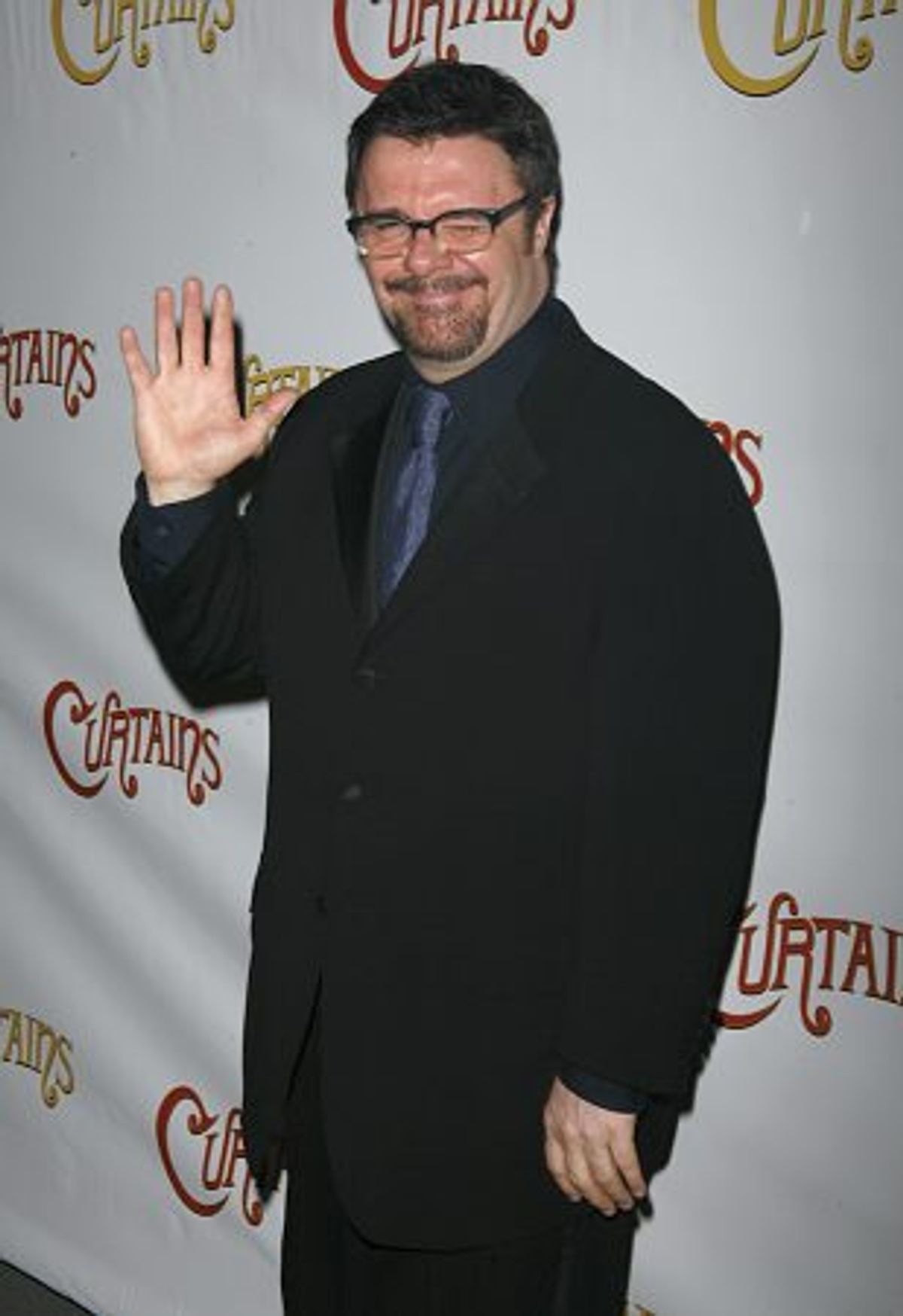 Nathan Lane arriving at the Opening Night of 'Curtains' March 22, 2007 at 