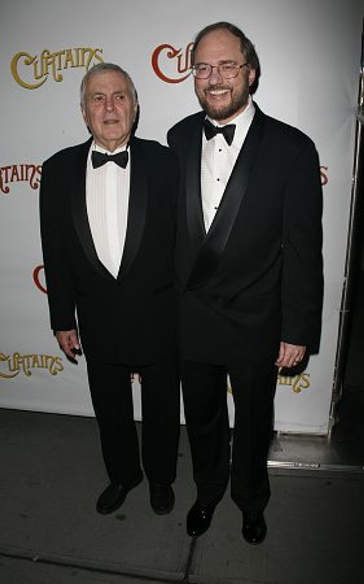 John Kander and Rupert Holmes arriving at the Opening Night of 'Curtains' March 22, 2007 at 