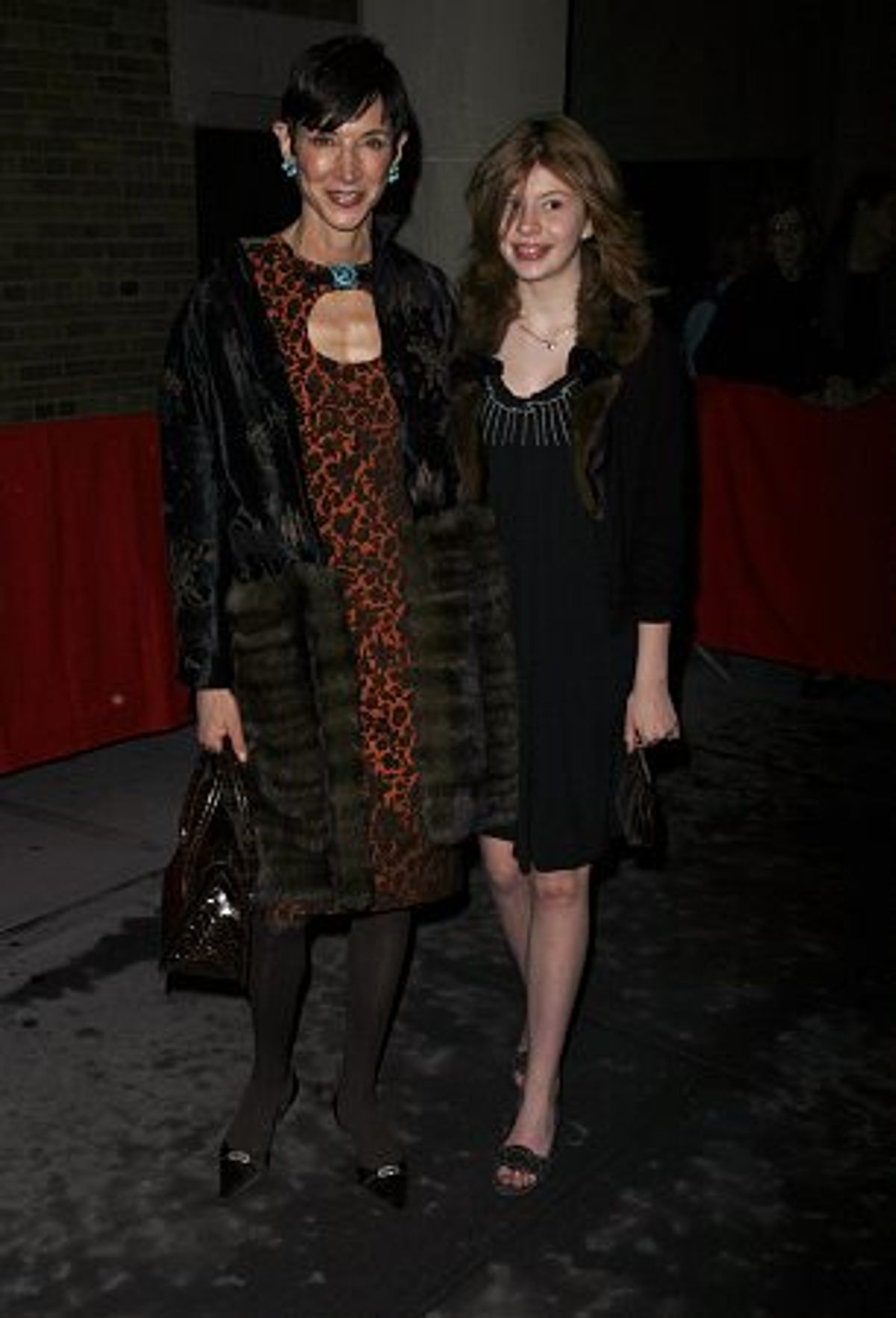 Amy Fine Collins and guest arriving at the Opening Night of 'Curtains' March 22, 2007 at 
