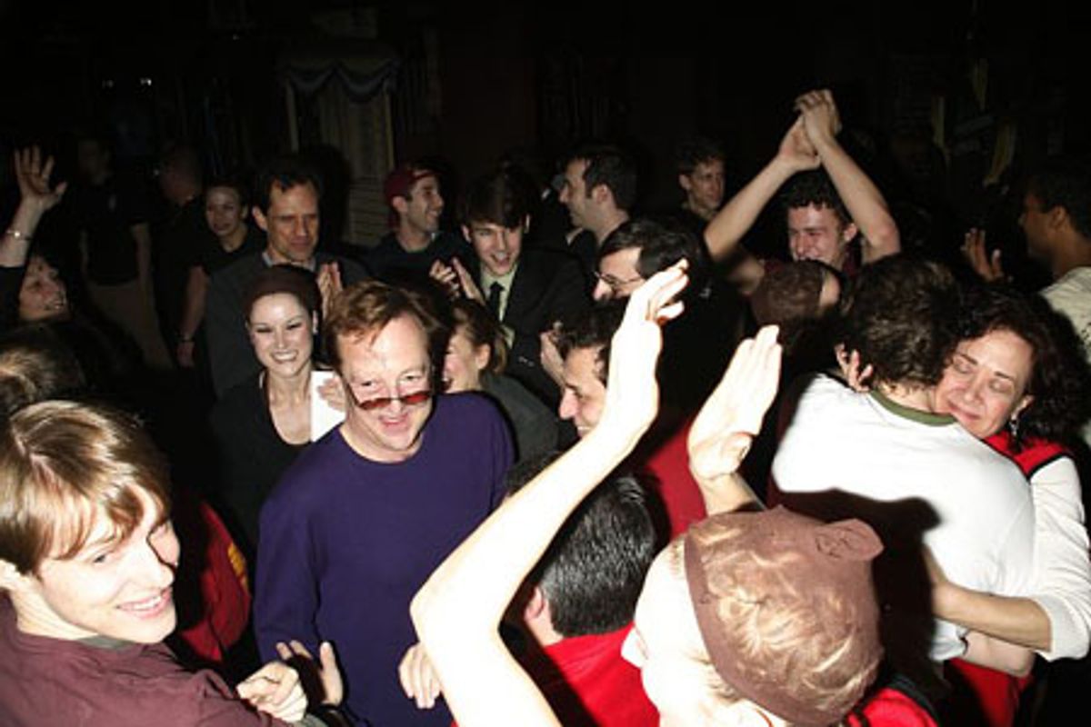 Edward Hibbert, Karen Ziemba and the cast at 